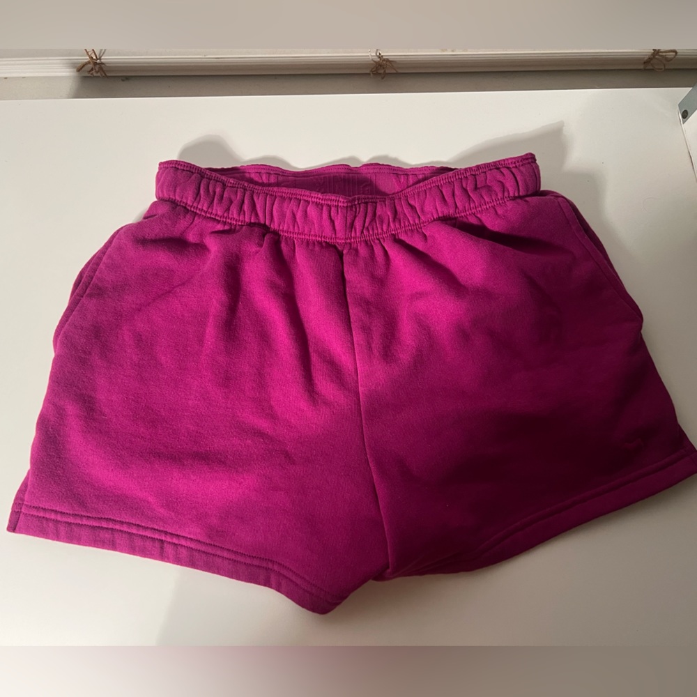 pink 3’’ FOLDOVER SWEAT SHORTS